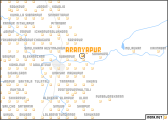 map of Aranyapur