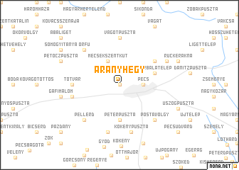 map of Aranyhegy