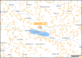 map of Arapčići