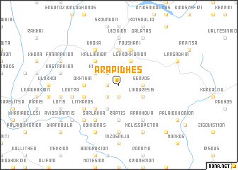 map of Arápidhes