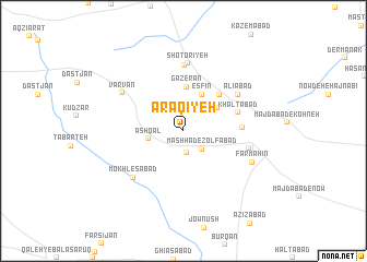 map of ‘Arāqīyeh