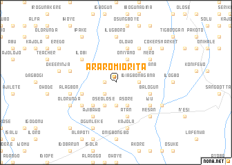 map of Araromi Orita