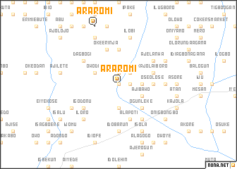 map of Araromi