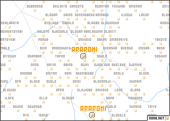 map of Araromi