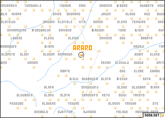 map of Araro