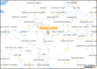 map of Araskhān