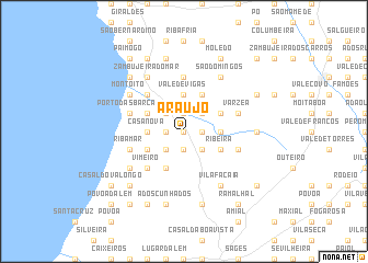 map of Araújo