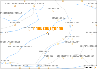 map of Arauzo de Torre