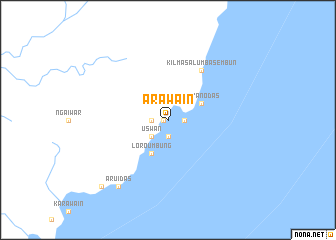 map of Arawain