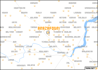 map of Arazafodri
