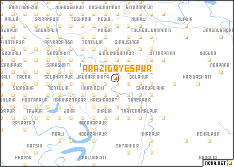 map of Ārāzi Gayespur