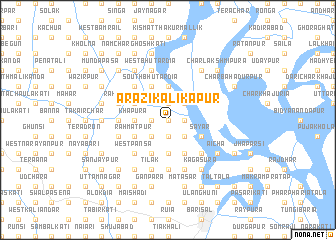 map of Ārāzi Kālikāpur
