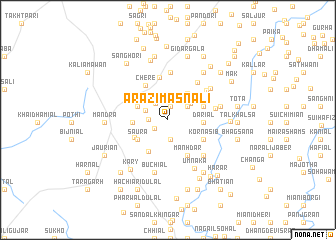 map of Ārāzi Masnāli