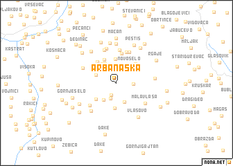 map of Arbanaška