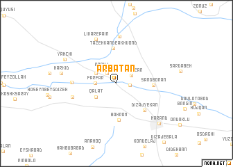 map of Arbaţān