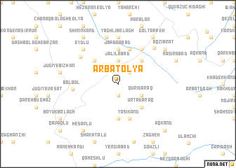 map of Arbaţ ‘Olyā