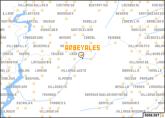 map of Arbeyales