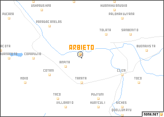 map of Arbieto