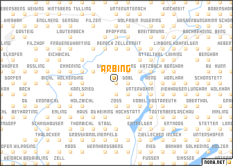 map of Arbing