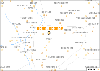 map of Árbol Grande