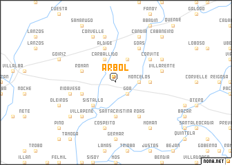 map of Árbol