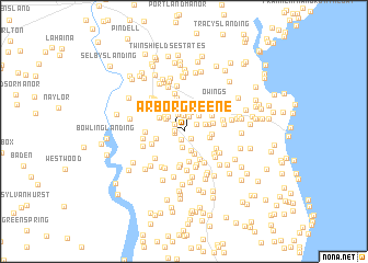 map of Arbor Greene