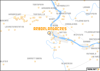 map of Arborland Acres