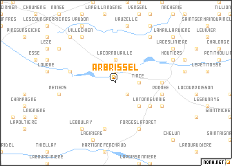 map of Arbrissel