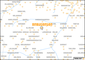 map of Arbūgardān