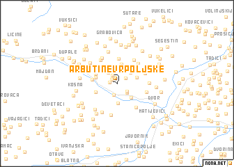 map of Arbutine Vrpoljske