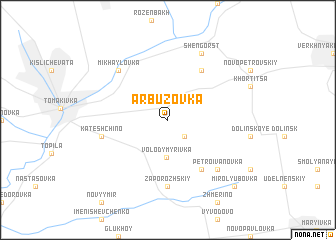 map of Arbuzovka