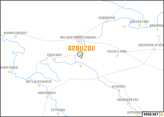 map of Arbuzov