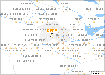 map of Årby