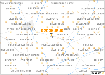 map of Arcahueja