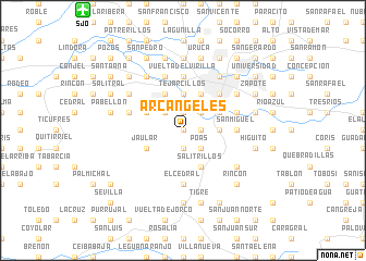 map of Arcángeles
