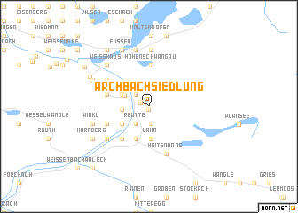 map of Archbach Siedlung