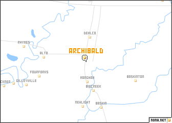 map of Archibald