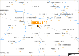 map of Arcillera