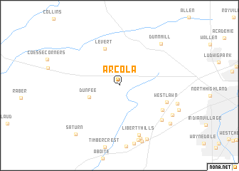 map of Arcola