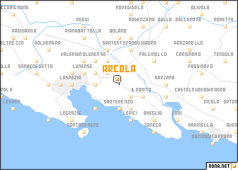 map of Arcola