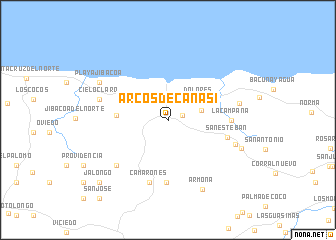 map of Arcos de Canasí