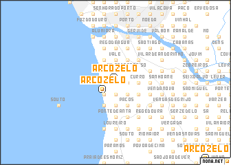 map of Arcozelo