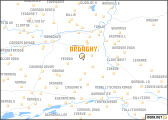 map of Ardaghy