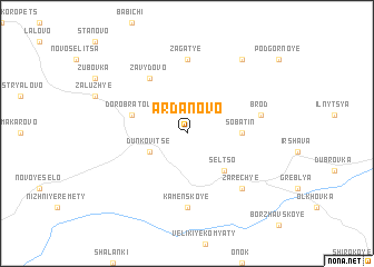 map of Ardanovo