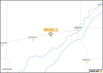 map of Ardell