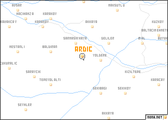 map of Ardıç