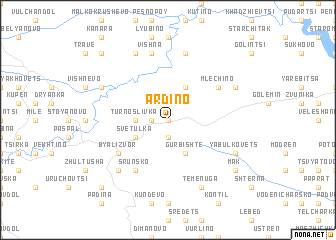 map of Ardino