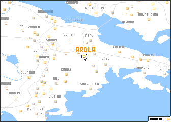 map of Ardla