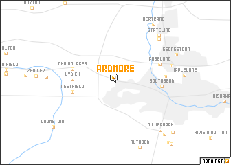 map of Ardmore