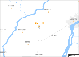 map of Ardon